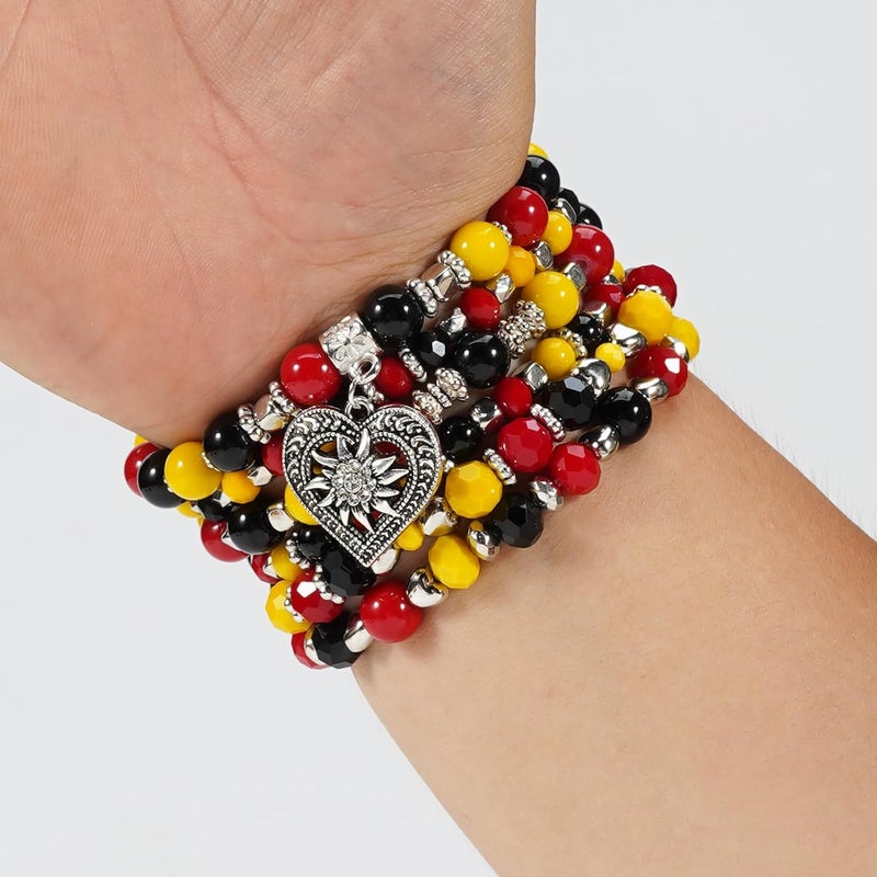 Lonext Halloween Bracelets Stackable Heishi Beaded Stretch Bracelets - Image 4
